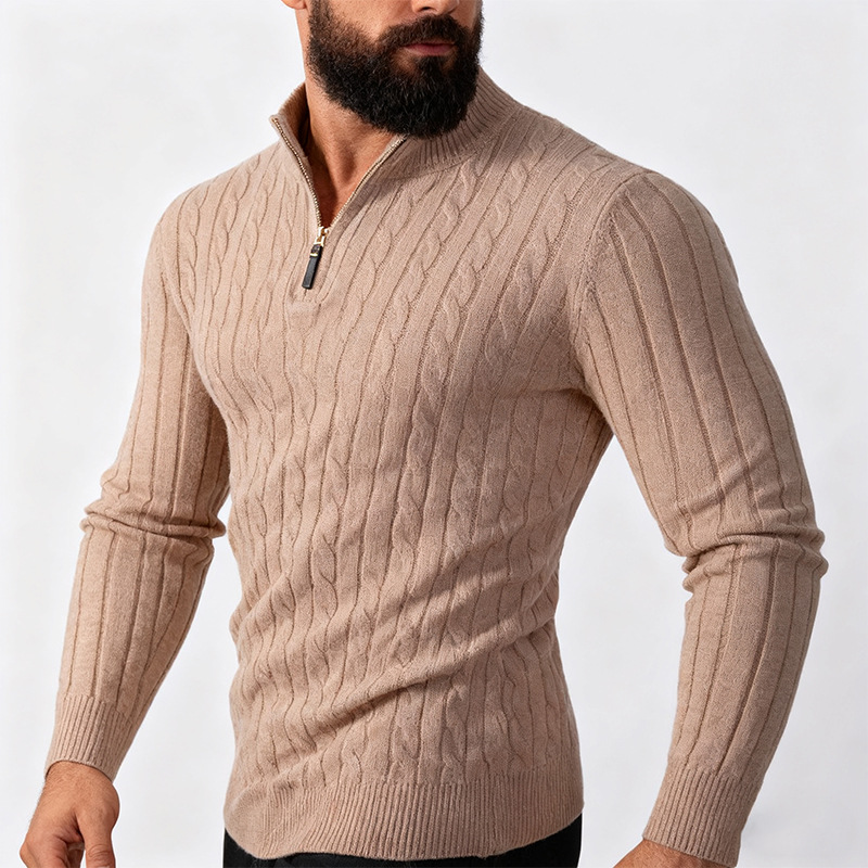 Tume Autumn And Winter New Thickened Men's European And American Sweater With Zipper…