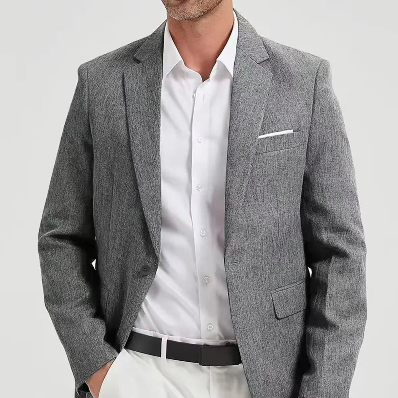 Casual Single-breasted Suit For Wedding Best Man