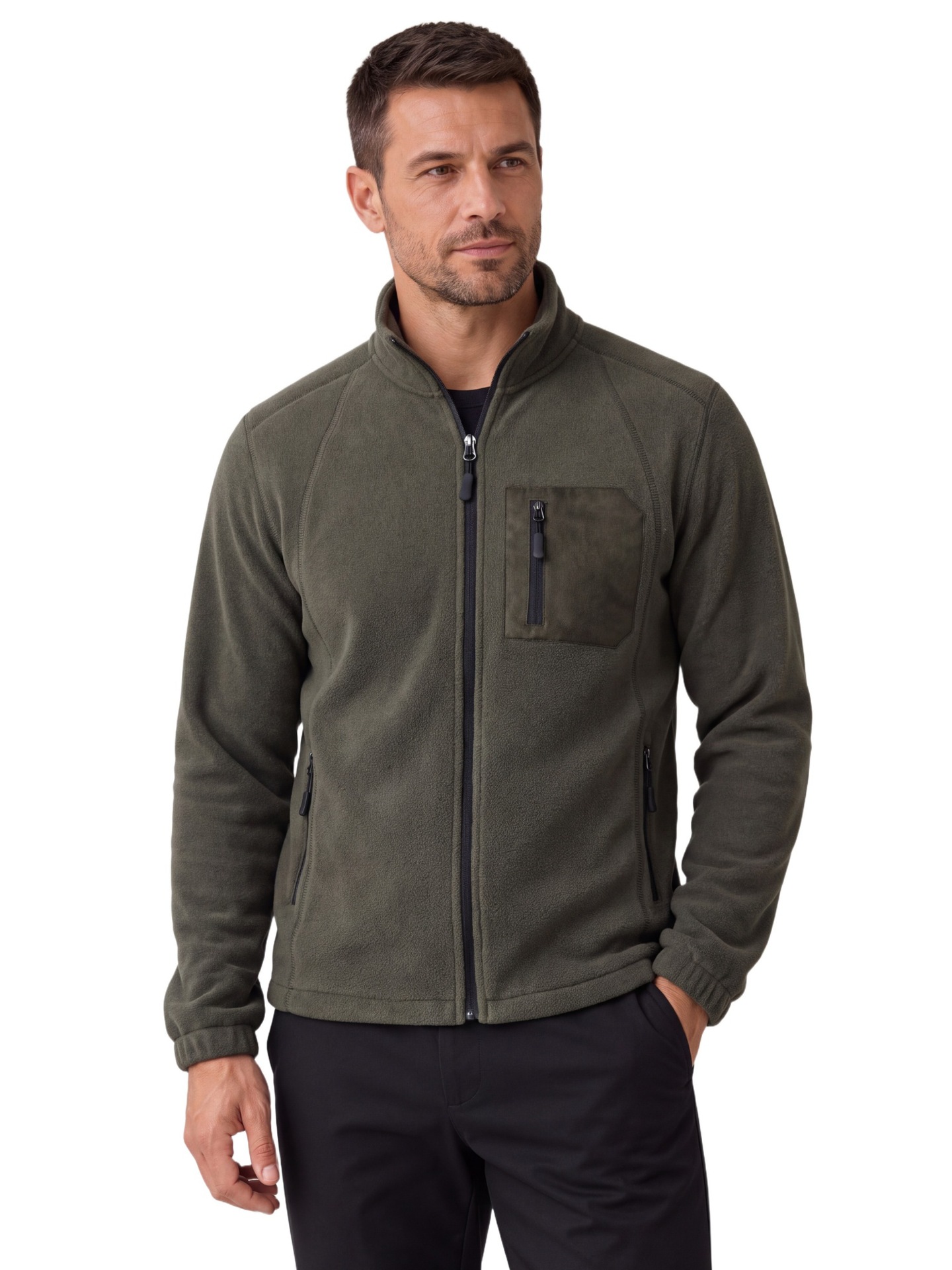 Autumn Winter Trade Thickened Men's Fleece Sweatshirt For Outdoor Casual Wear, Men's Warm…