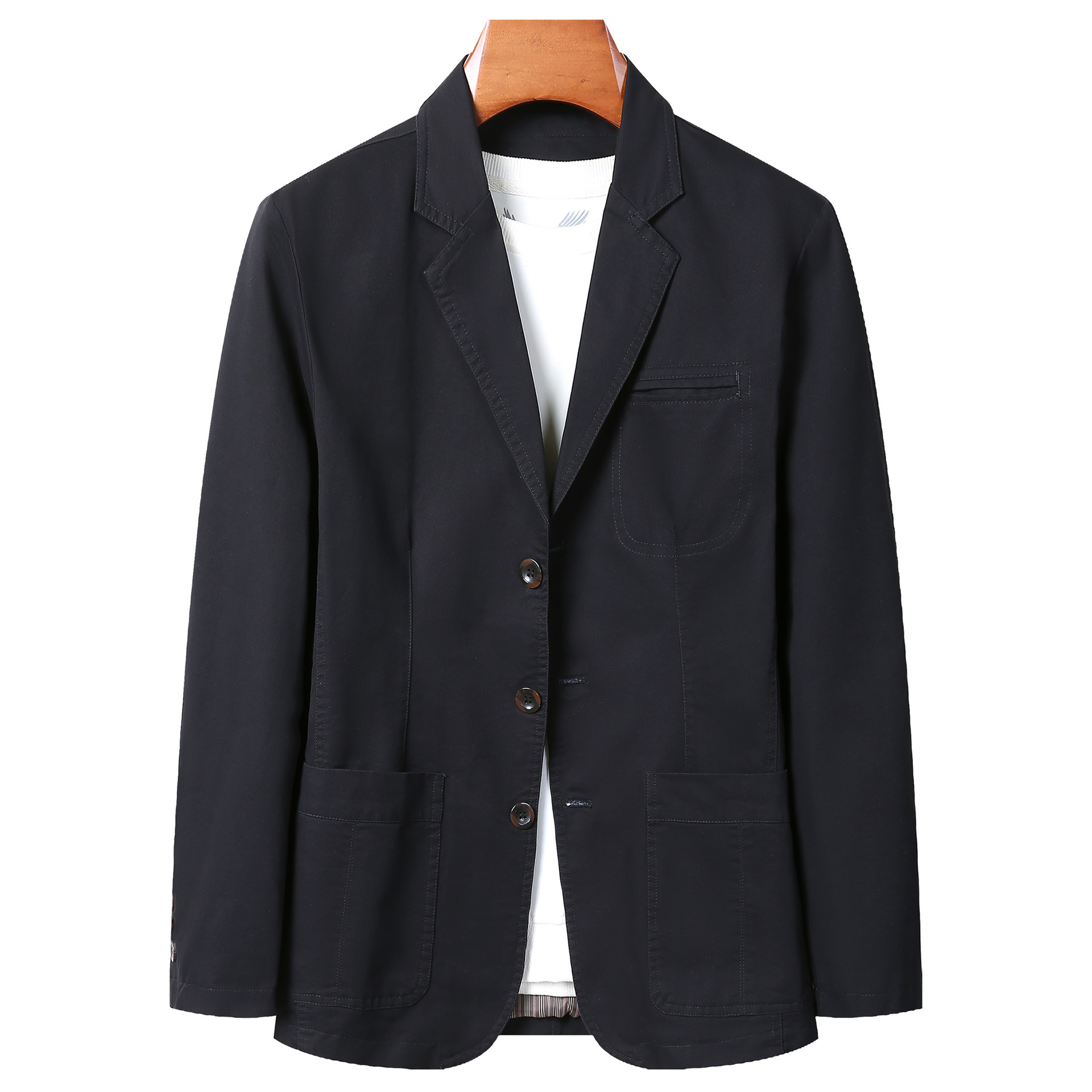 Versatile Men's Loose-fit Plus-size Business Jacket