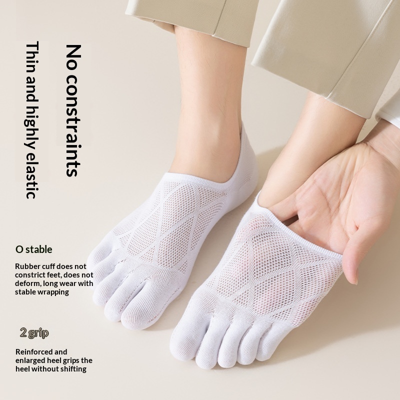 Mens Pure Cotton Socks Odor-resistant Sweat-absorbent Thin And Breathable