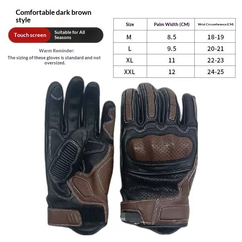 Motorcycle Riding Gloves - Outdoor Protective Gear for Riders with Anti-Slip Palm and…