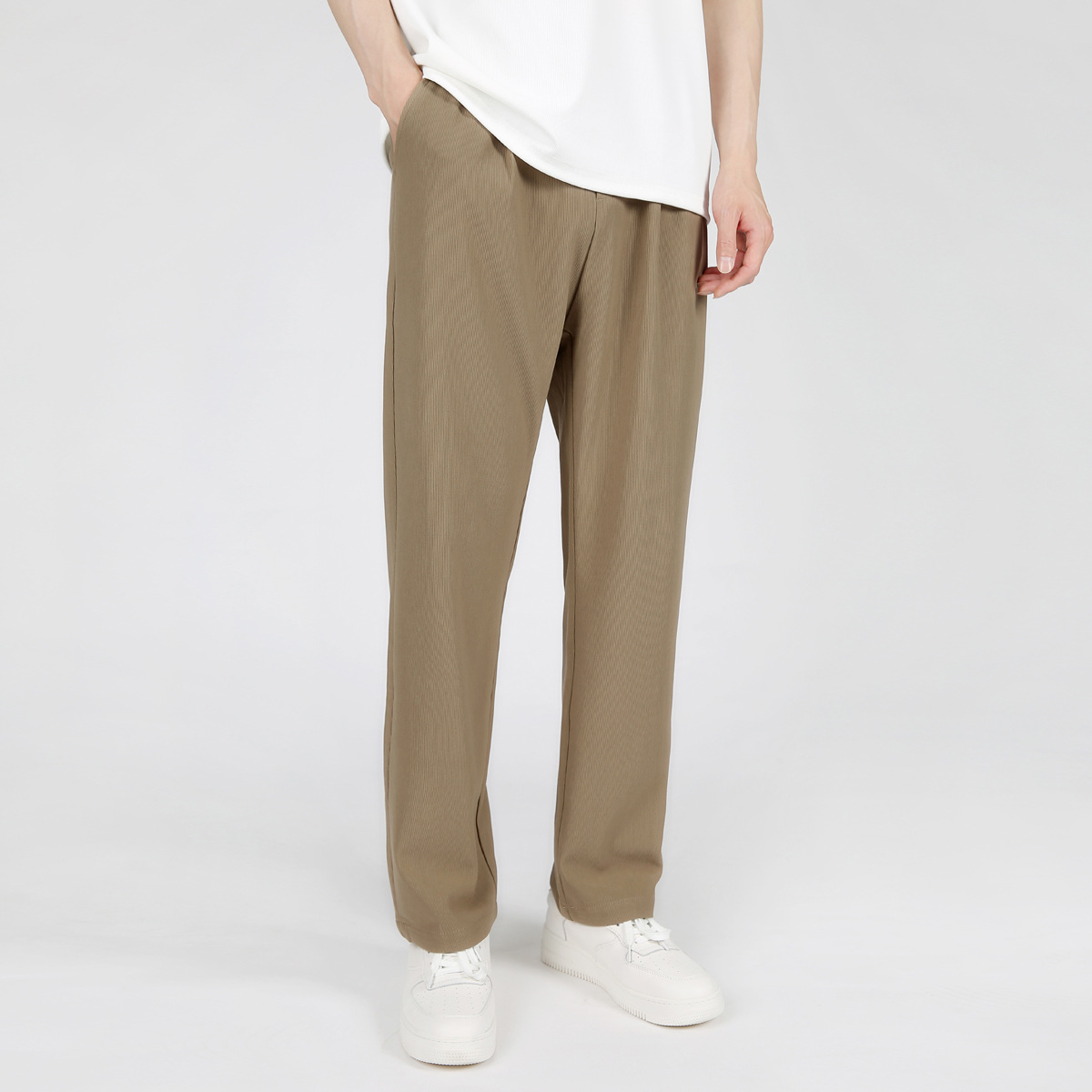 Casual Drawstring Mens Slimming Loose-fitting Trousers