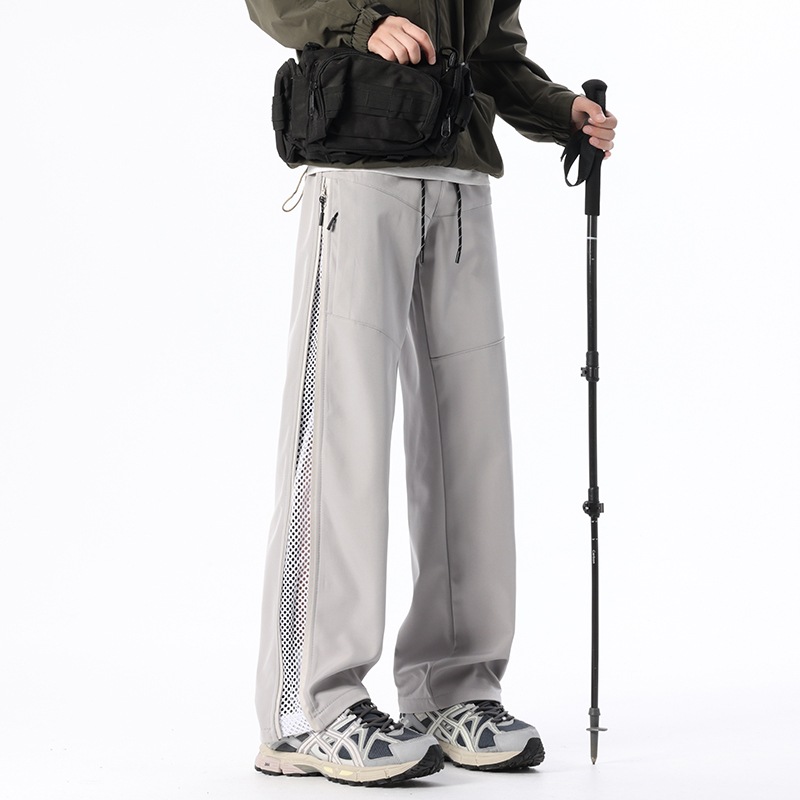 American-style Outdoor Straight-leg Softshell Shell Pants With A Zip Closure