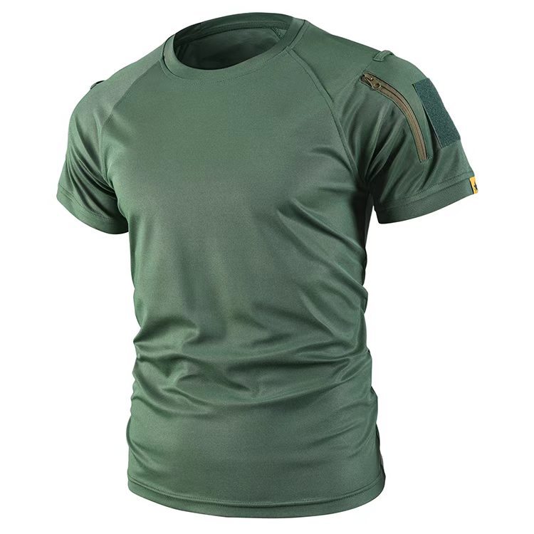 Quick-drying Tactical Short-sleeve Men's Crew-neck T-shirt