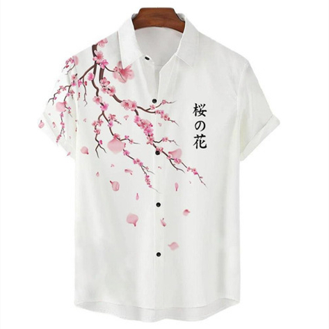 Printed Summer Casual Short-Sleeve Shirt