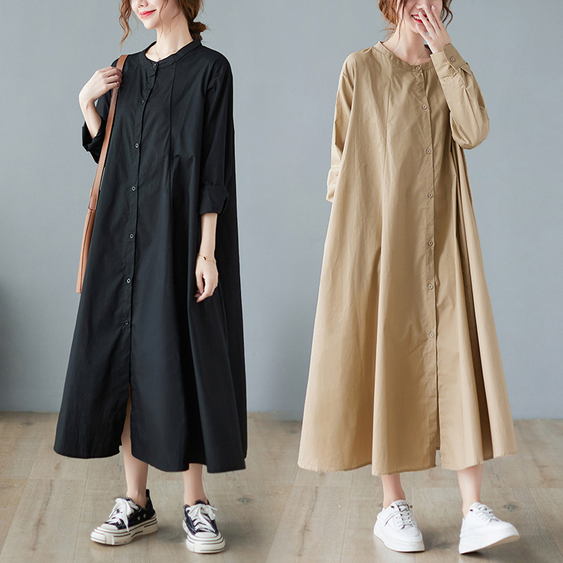 Women's Casual Knee-length Long Dress