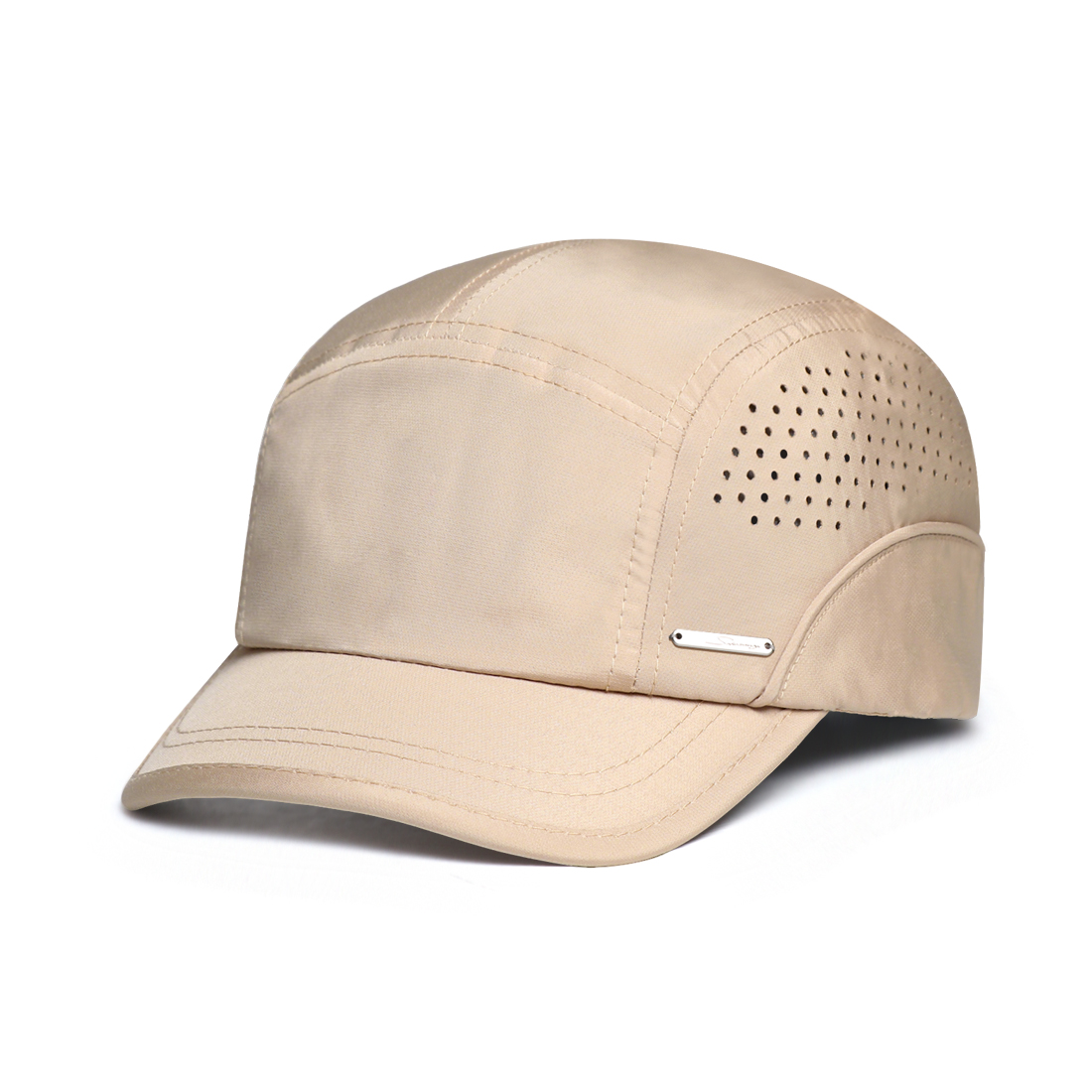 Spring And Summer Lightweight Mesh Breathable Baseball Cap With Side Metal Label, Short…