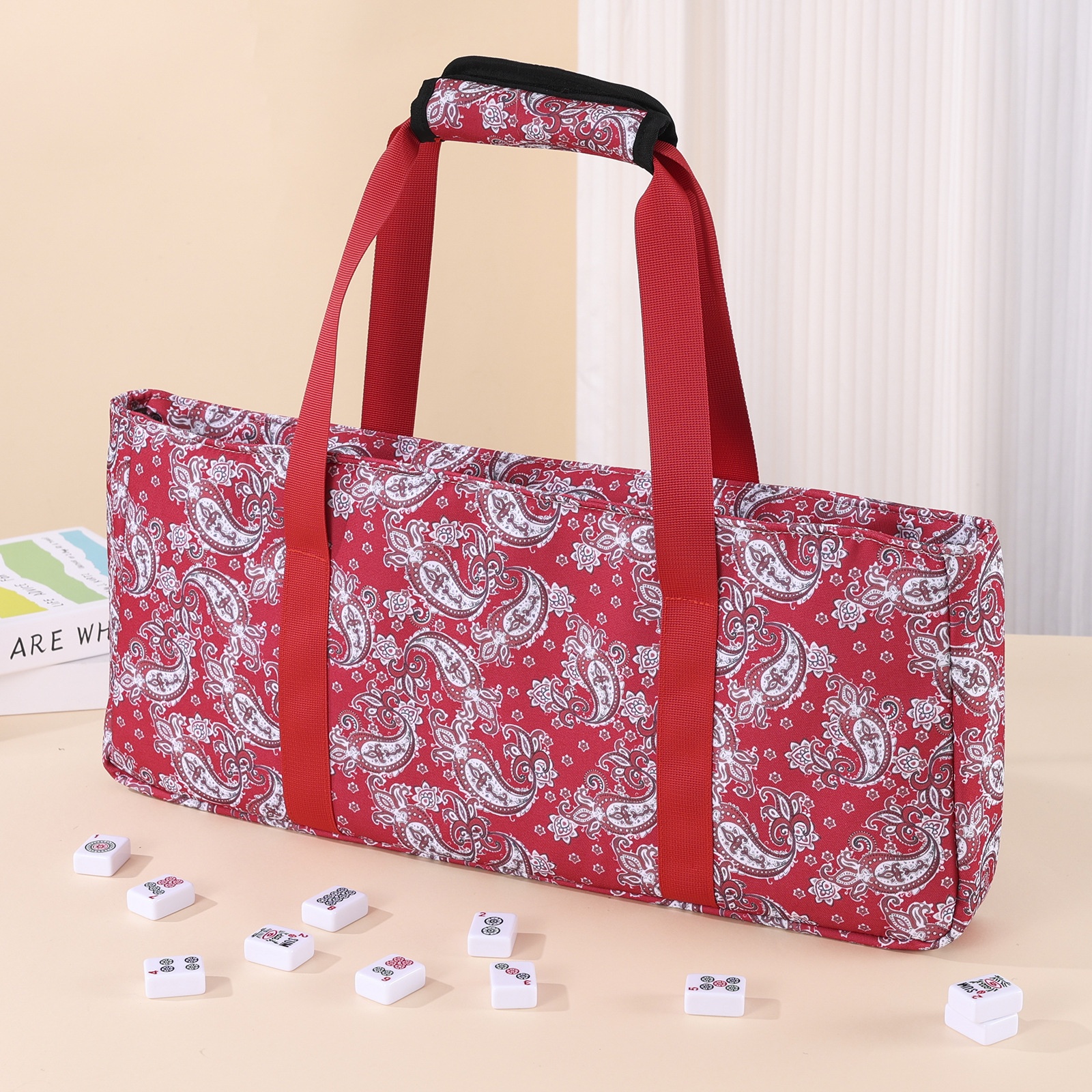Large-Capacity Mahjong Storage Bag For Travel And Outings