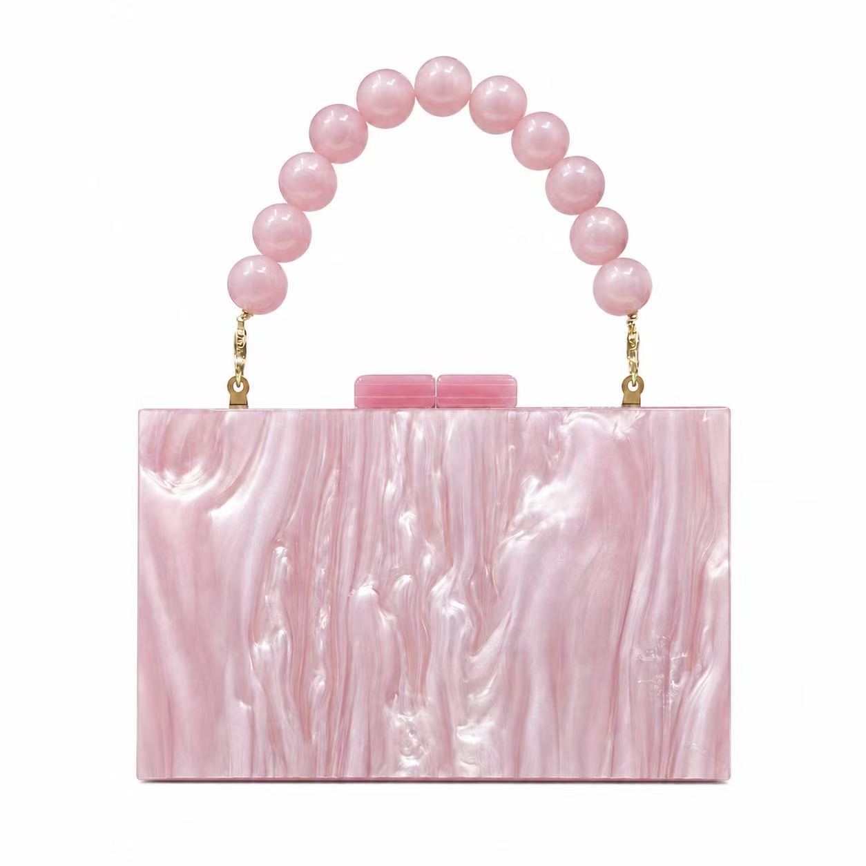 Stylish And Elegant Womens New Pearly Acrylic Evening Bag