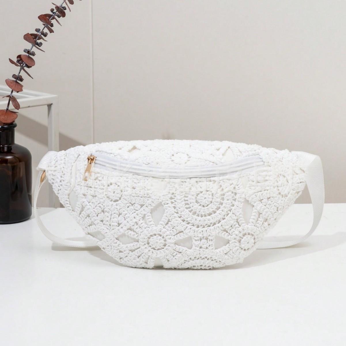 Knitted All-match Hollow-knit Bag