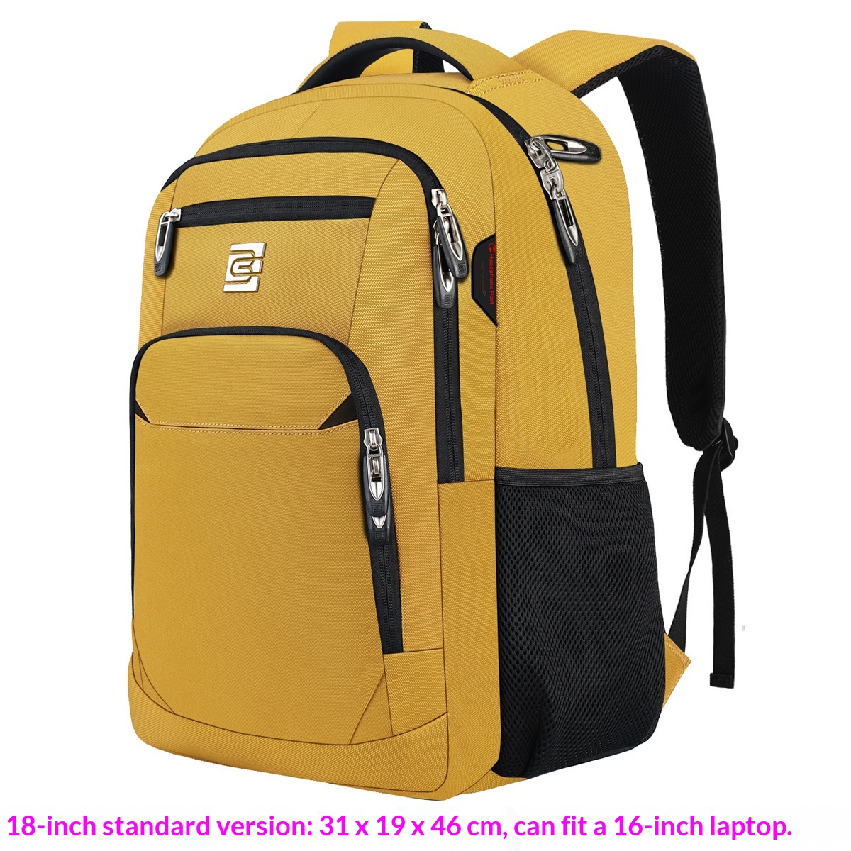 BC Men's Business Backpack Oxford Cloth Waterproof 16 Inch Large Capacity Multifunctional…