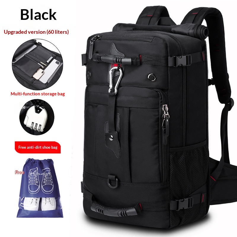 Large Capacity Men's Business Leisure Travel Bag, Multifunctional And Wear-resistant…