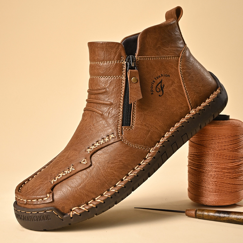 Plus-size High-top Ankle Boots Warm British-style Dr Boots