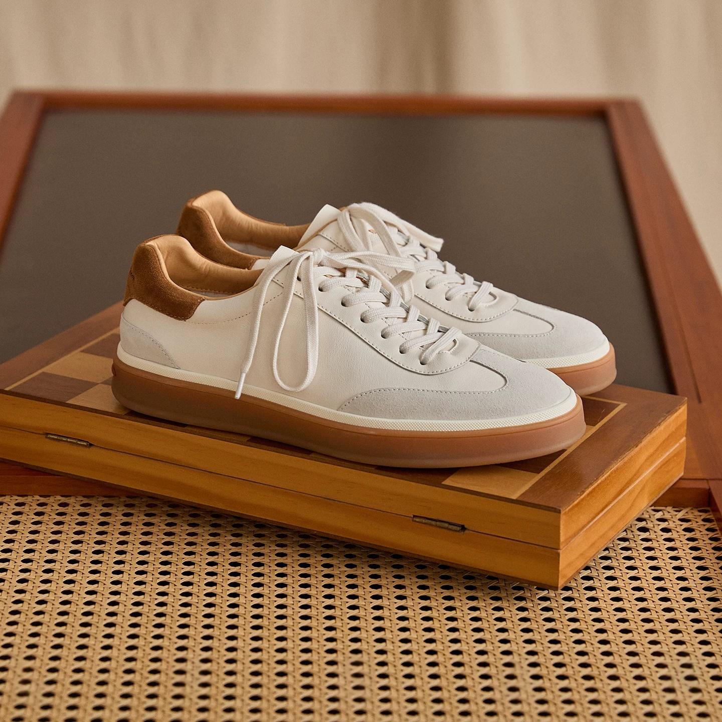 Casual Preppy-style Versatile Vintage Low-top Shoes For Men