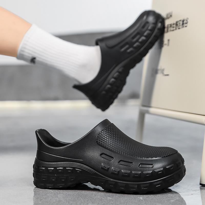 Mens Four-season Kitchen Shoes Waterproof And Non-slip Casual Ankle Boots