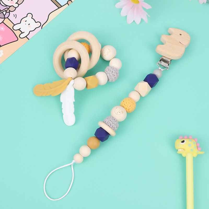 Childrens Teething Chain Pacifier Teether Toy