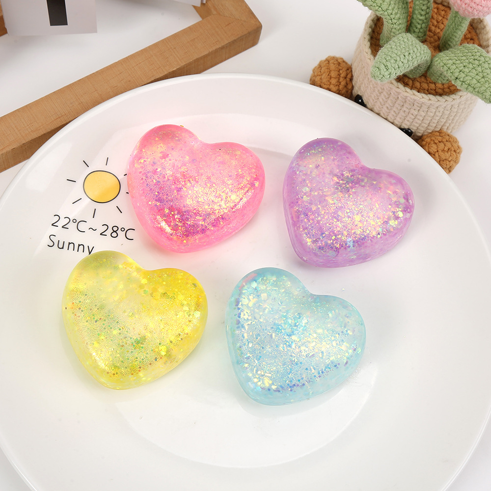 Cute Squeeze Toy With Malt Candy And Glitter Stress Relief Toy