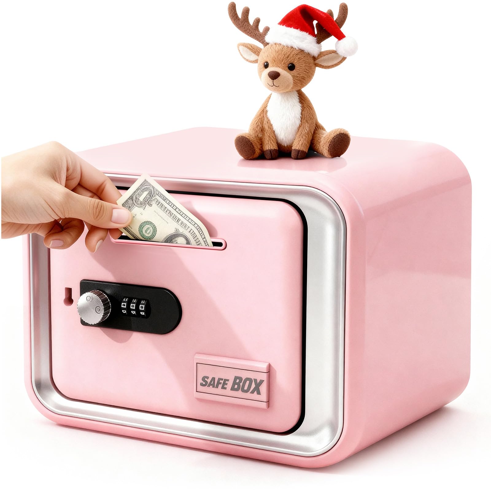 Pink Combination Lock Piggy Bank Children's Money Bank Gift Fostering Saving Habits