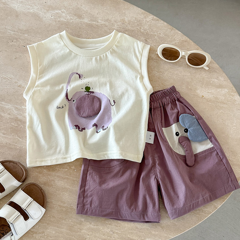 Boys' Vest Top And Shorts Set
