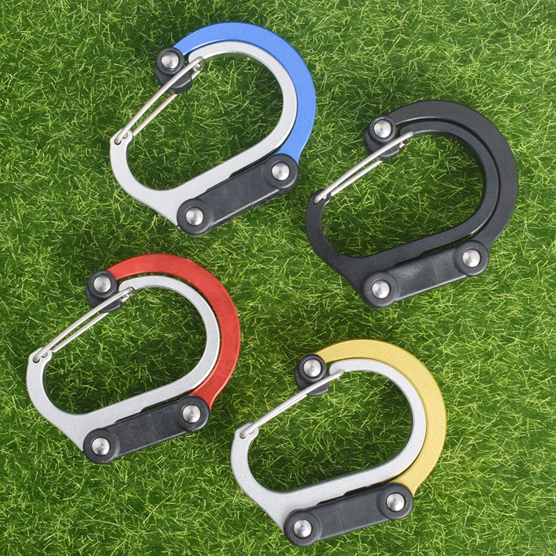 Multifunctional Hybrid Gear Clip Carabiner 360 Degree Rotating Hook Strong Buckle Camping Hiking Travel Backpack Outdoor Gadget photo 2