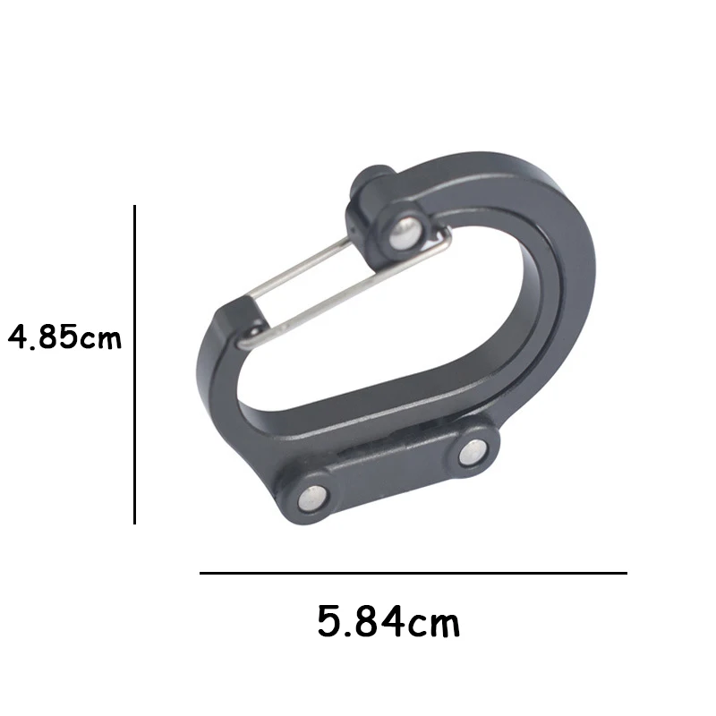 Multifunctional Hybrid Gear Clip Carabiner 360 Degree Rotating Hook Strong Buckle Camping Hiking Travel Backpack Outdoor Gadget photo 4