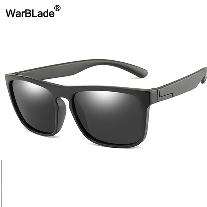 WarBlade Kids Sunglasses Girls Boys Children Polarized Sun Glasses Silicone Safety Square Glasses For Baby Eyewear UV400 Oculos photo 3