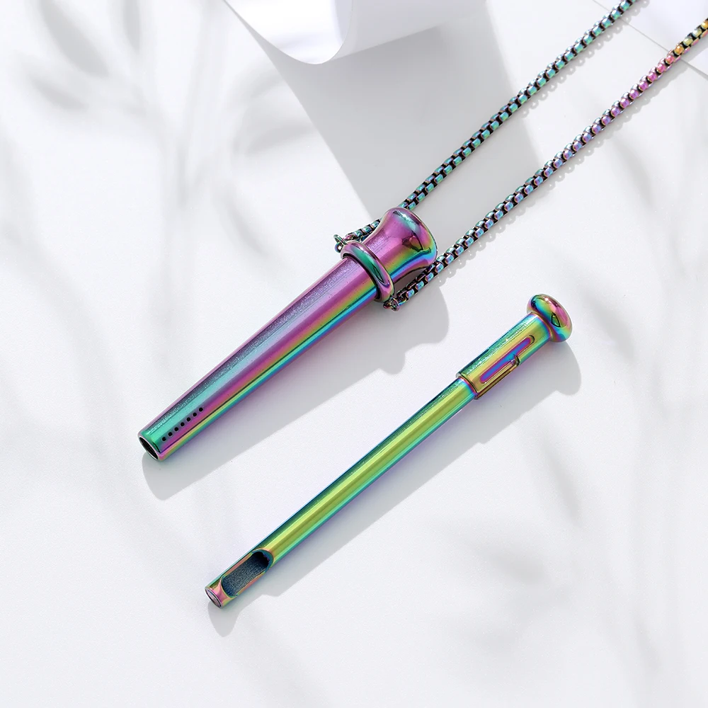 MaiLun 1pc Stress Anxiety Relief Necklace 82.5mm Length Stainless Steel Meditation Necklace Quit Smoking Anxiety Relief Necklace photo 4