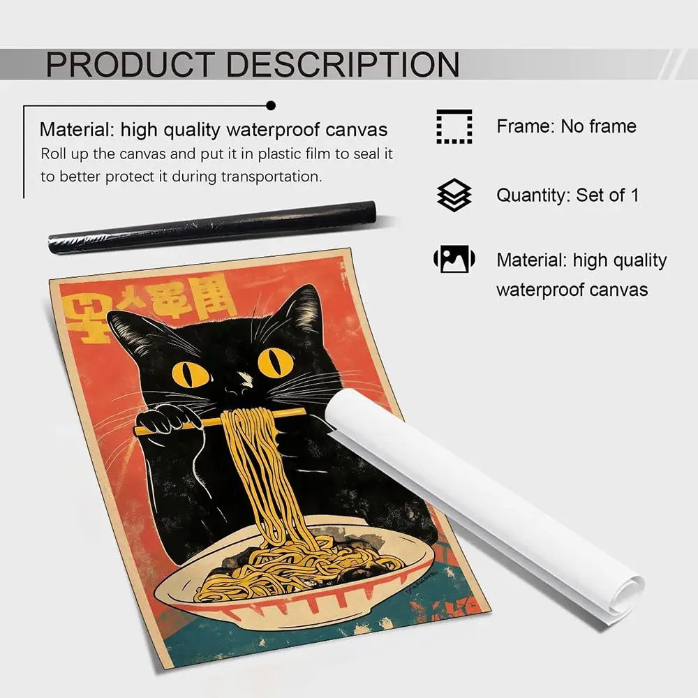 W-Wandance Comics Anime Painting Calligraphy Canvas Poster Art for Bedroom Living Room Home Decor Wall Decoration Decals Gift photo 5