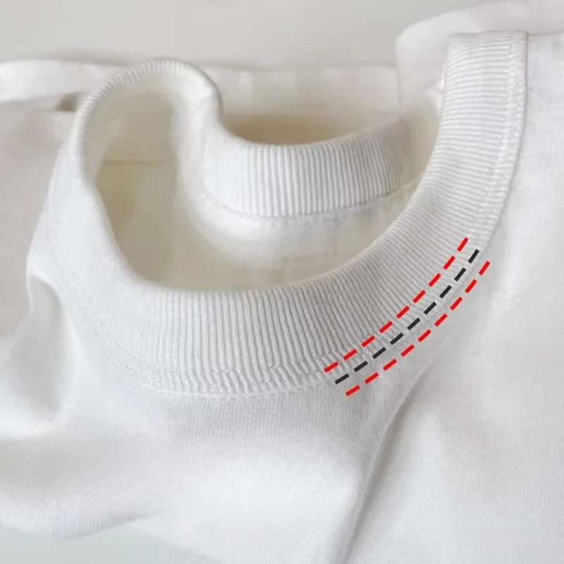 Heavy Wight 425 grams Men T Shirt Cotton Half Sleeve Brathable High Qaulity Round Neck Basic Tops Men Summer T-Shirt photo 5