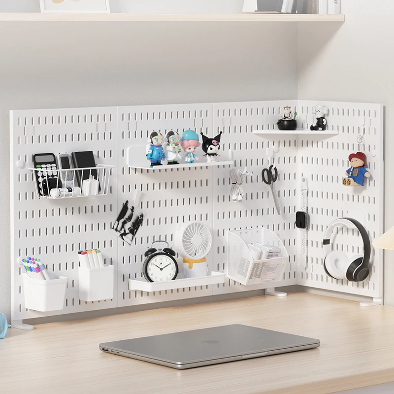Home Study Storage Pegboard: Suitable for Displaying Figurines, Desk-Top Standing & Clip-On Storage for Furniture Items photo 1