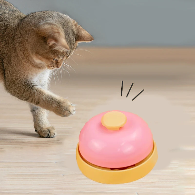 Dog Training Bell Pet Call Bell Press Button Bell for Puppy and Cat Interactive Communication Training Toy Clear Sound photo 2