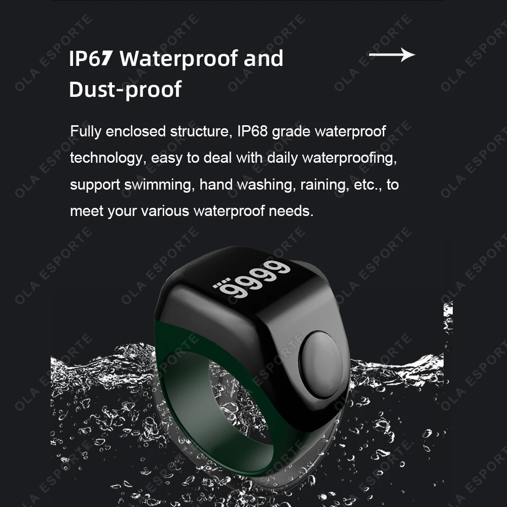 NEW Smart App Ring Counter, Portable Digital Bluetooth Counter, Wearable Counter with Time Reminder Function Counting Ring R12 photo 2