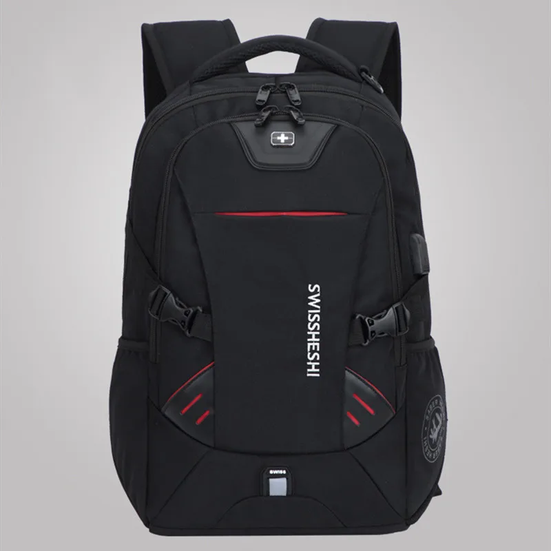 Men Multifunction USB Charging Fashion Business Casual Travel Anti-Theft Waterproof 17 Inch Laptop Backpack School Bag photo 2