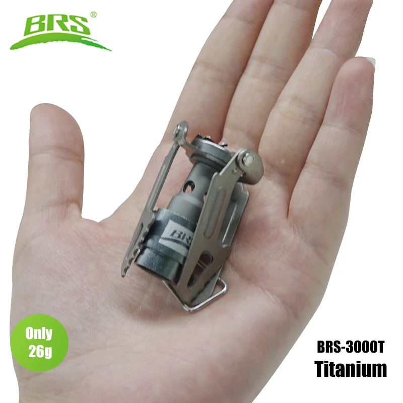 BRS Outdoor Gas Stove Mini Camping Gas Burner 25g Ultralight Titanium Picnic Hiking Cooking Stove Survival Furnace BRS-3000T photo 1