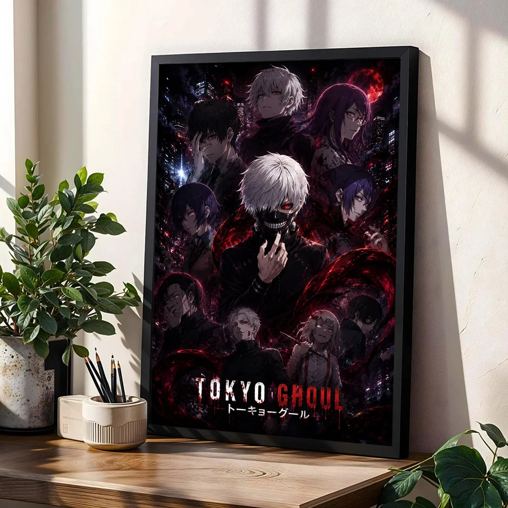 T-Tokyo G-Ghoul Canvas Poster Ken Kaneki Anime Wall Art Print Home Decor Painting Living Room Gamer Boys Bedroom Wall Pictures photo 3
