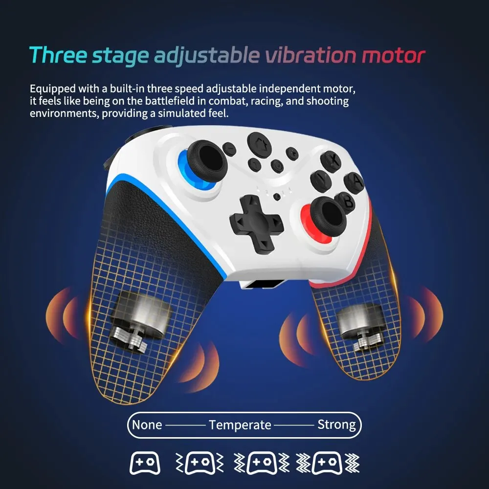 Wireless Switch Controller Compatible with Switch/Lite/OLED Remote Supports Multi-Platform with Turbo, Wake-up Function photo 4
