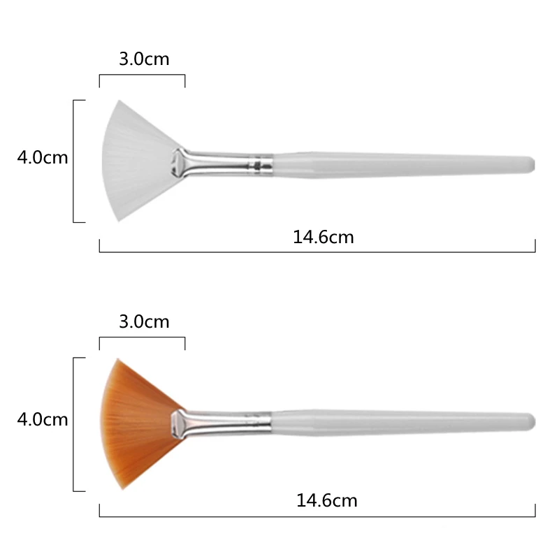 10/20/50pcs Fan Shape Foundation Makeup Brushes Multifunctional Facial Mask Brush Essential Oil Women Beauty Makeup Tools Brush photo 2