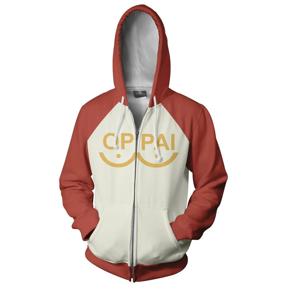 Anime Saitama Oppai 3D Digital Printing Hoodies Men Women Long Sleeve Hoodie Sweatshirt Fashion Harajuku Jacket Cosplay Costume photo 3