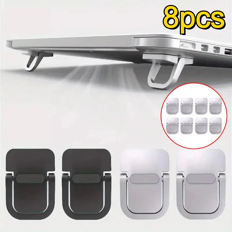 8/2PCS Laptop Stand Set with Keyboard Riser & Elevator Mini Portable Laptop Supports for Desk photo 1