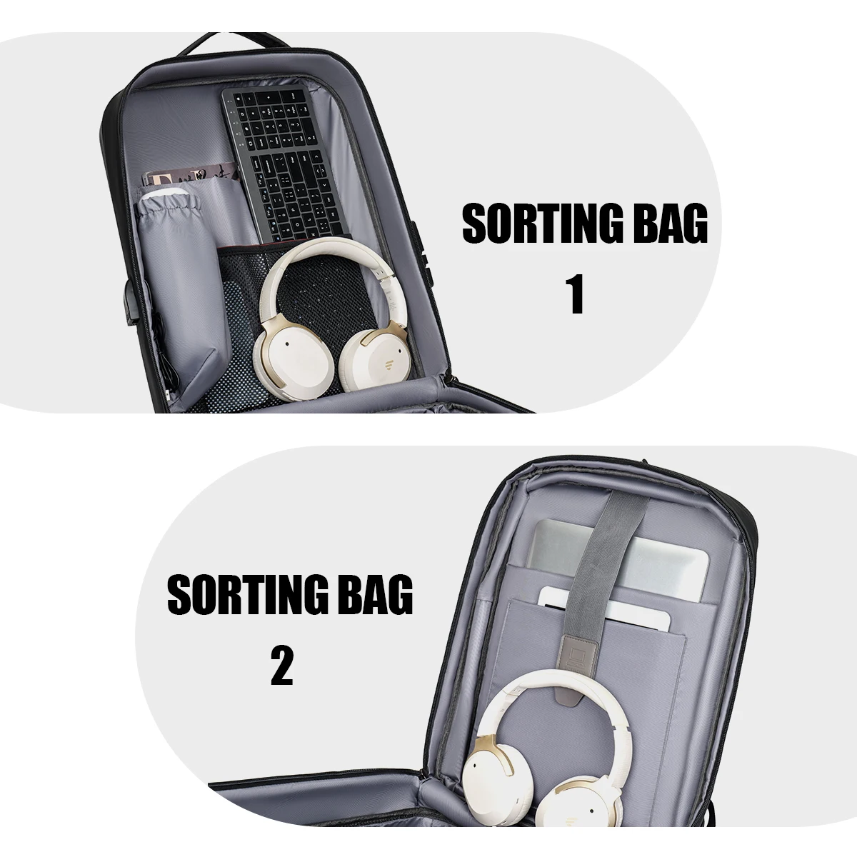 Backpack Men's Expandable Computerbag Large Capacity Business Travel Business Trip Luggage Bag E-Sports Game Hard Shell Backpack photo 5