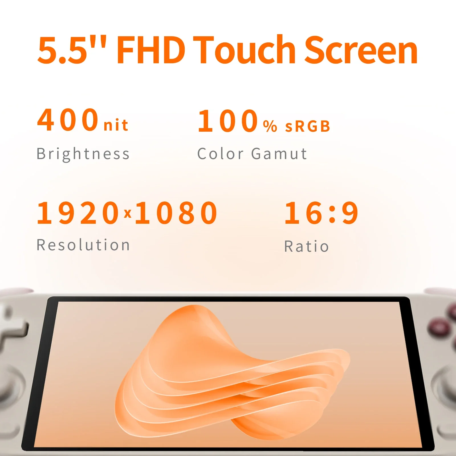 Ampown MANGMI AIR X Handheld Game Console Snapdragon 662 5.5'' Touchscreen Android 14 Active Cooling Fan 15W Fast Charging RGB photo 2