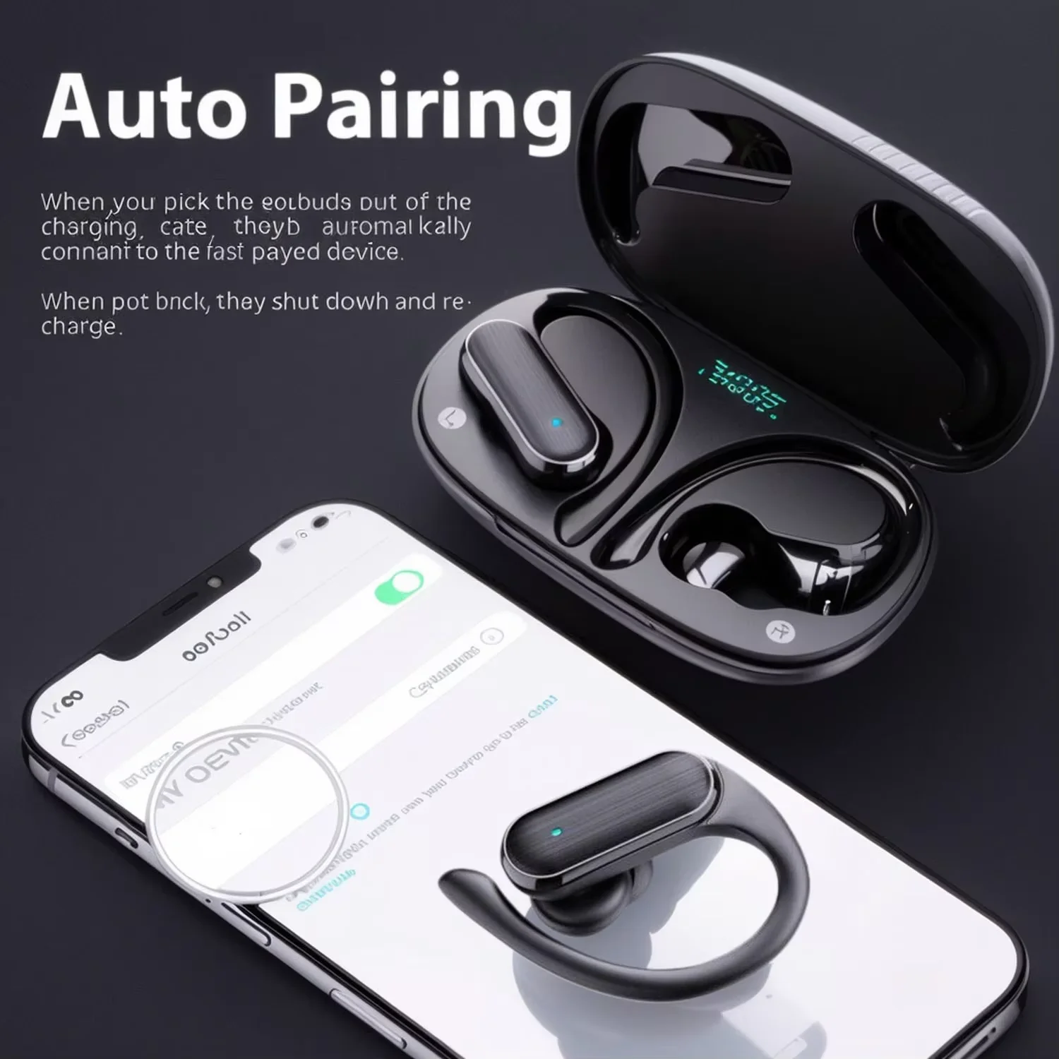 A520 Wireless Earphones Mini Lightweight Bluetooth Touch Earbuds Clear Stereo Audio Sweat Resistant Daily Sports Headset photo 4