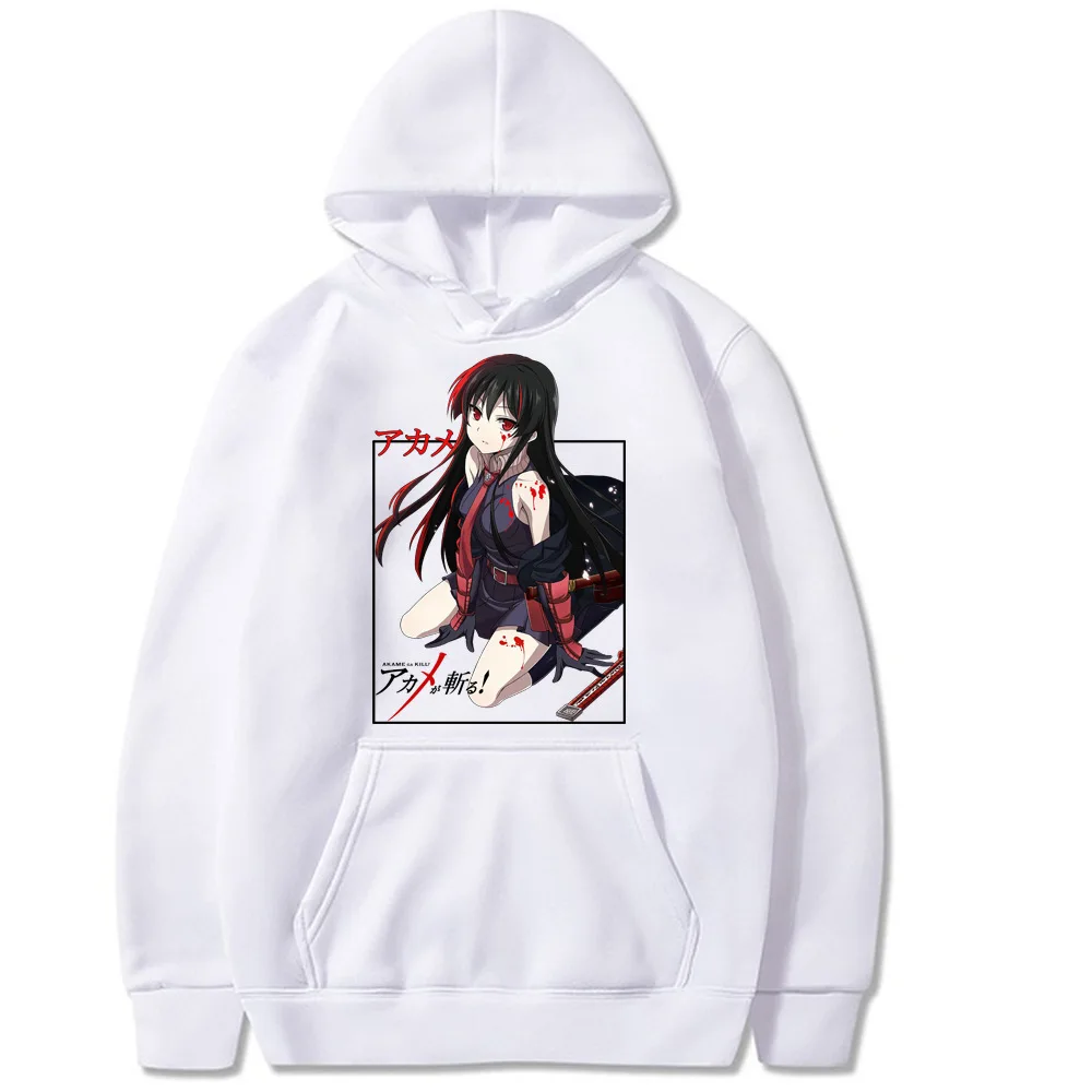Akame Ga KILL Japanese Anime Hoodie Men's and Women's Harajuku Pullover Street Wear Unisex Autumn/Winter Plushed Brand Sweater photo 3
