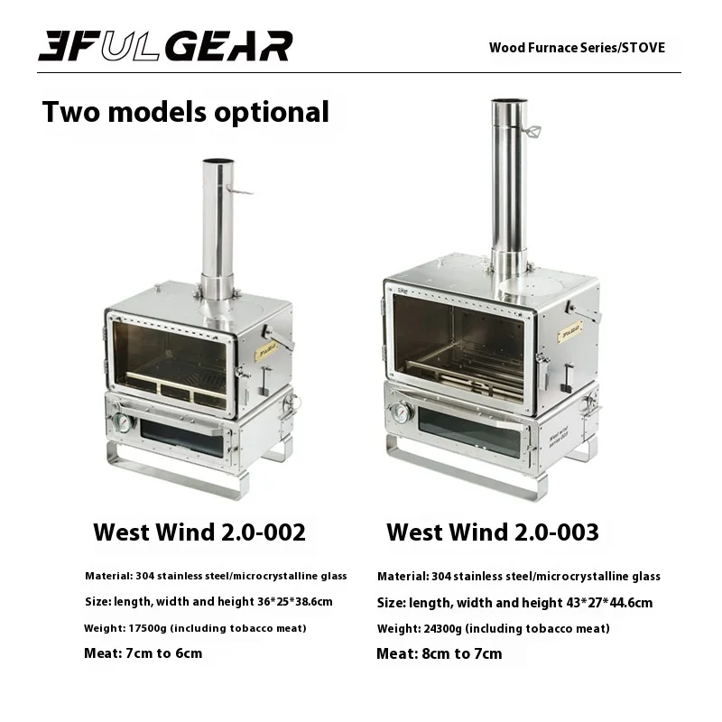3F UL GEAR Firewood Stove 2.0 Winter Outdoor Camping Tent Wood Brazier Stainless Steel Hiking Burning Heater Burner With Chimney photo 4