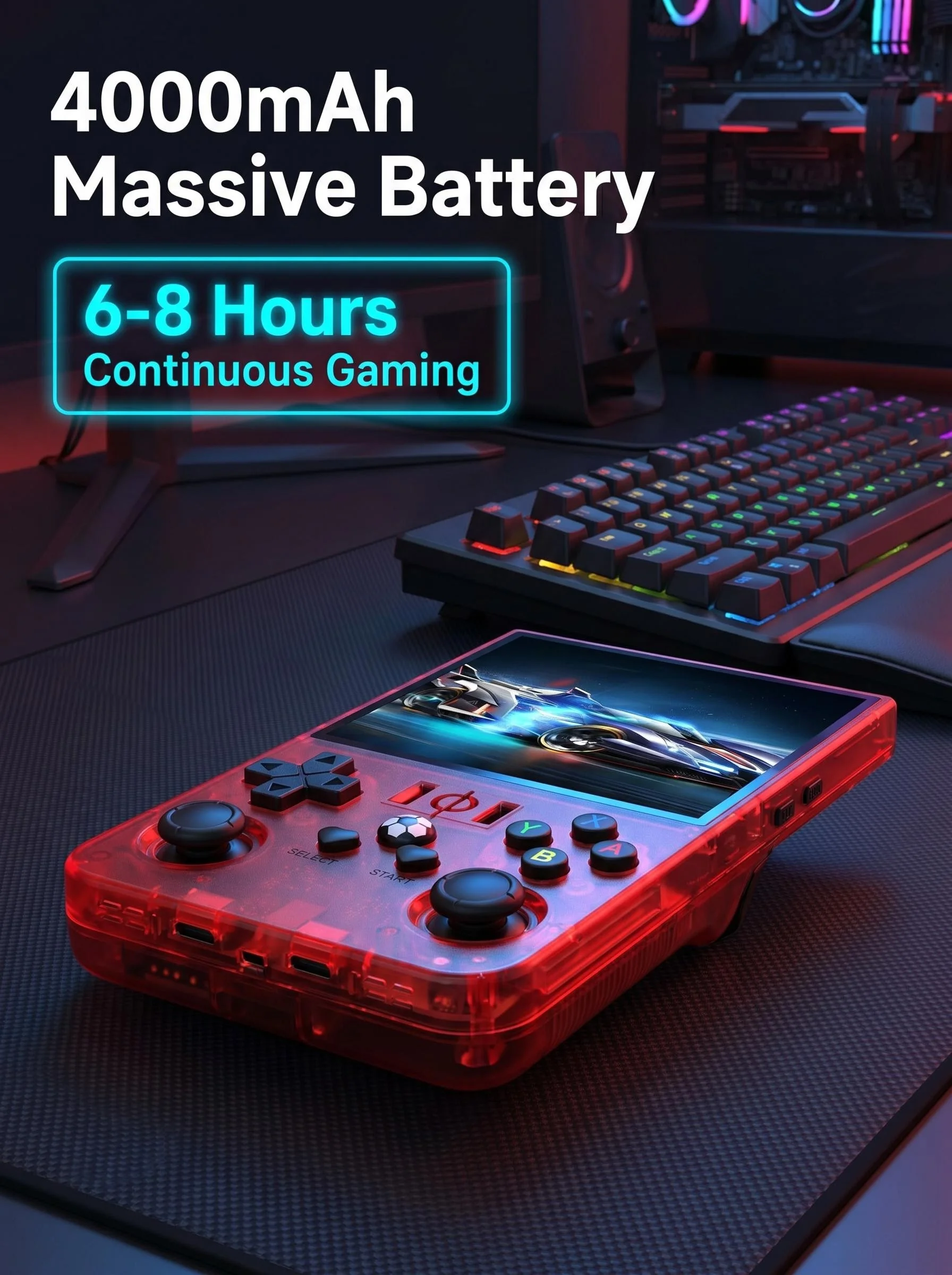 AISLPC R36MAX Retro Handheld Video Game Console 4.0 Inch IPS Screen Portable Pocket Video Player Plug and Play Games Kids Gifts photo 7