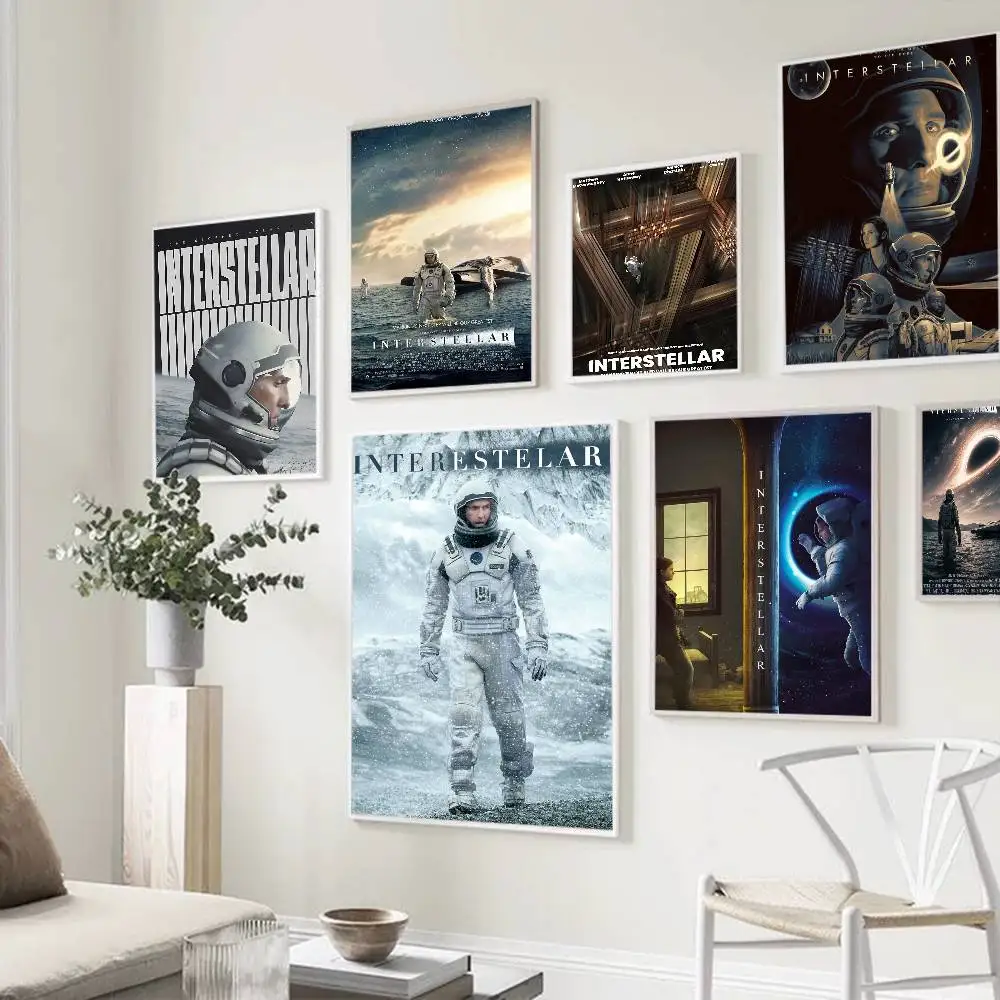 Interstellar Movie Anime Posters Sticky HD Quality Wall Art Retro Posters For Home Kawaii Room Decor photo 1