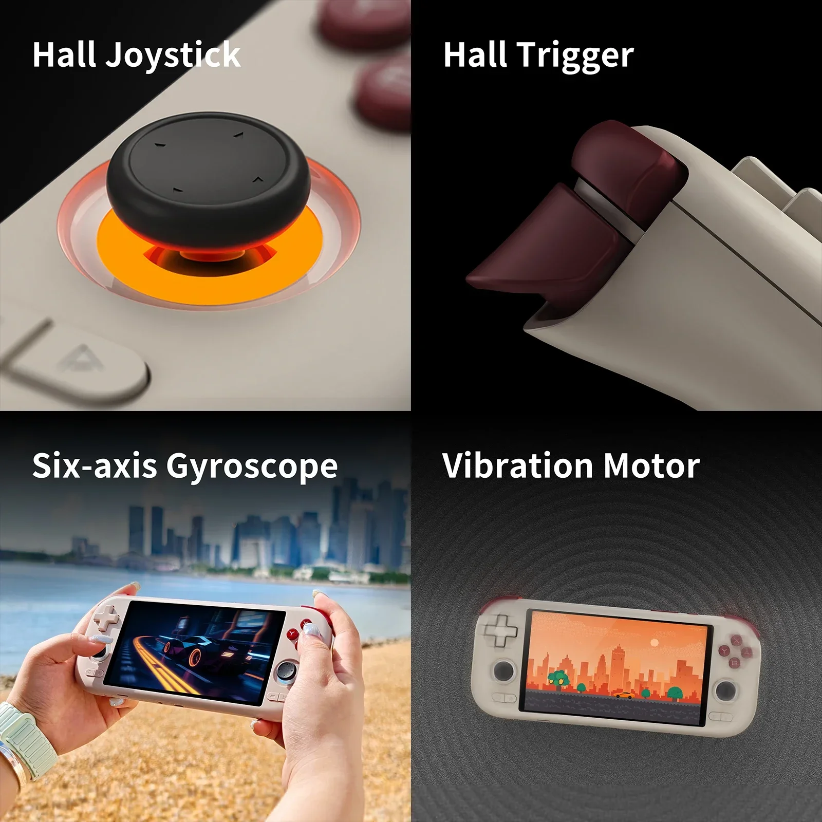 MANGMI AIR X Handheld Game Console Qualcomm Snapdragon 662 5.5'' Touchscreen Android 14 Active Cooling Fan 15W Fast Charging RGB photo 5