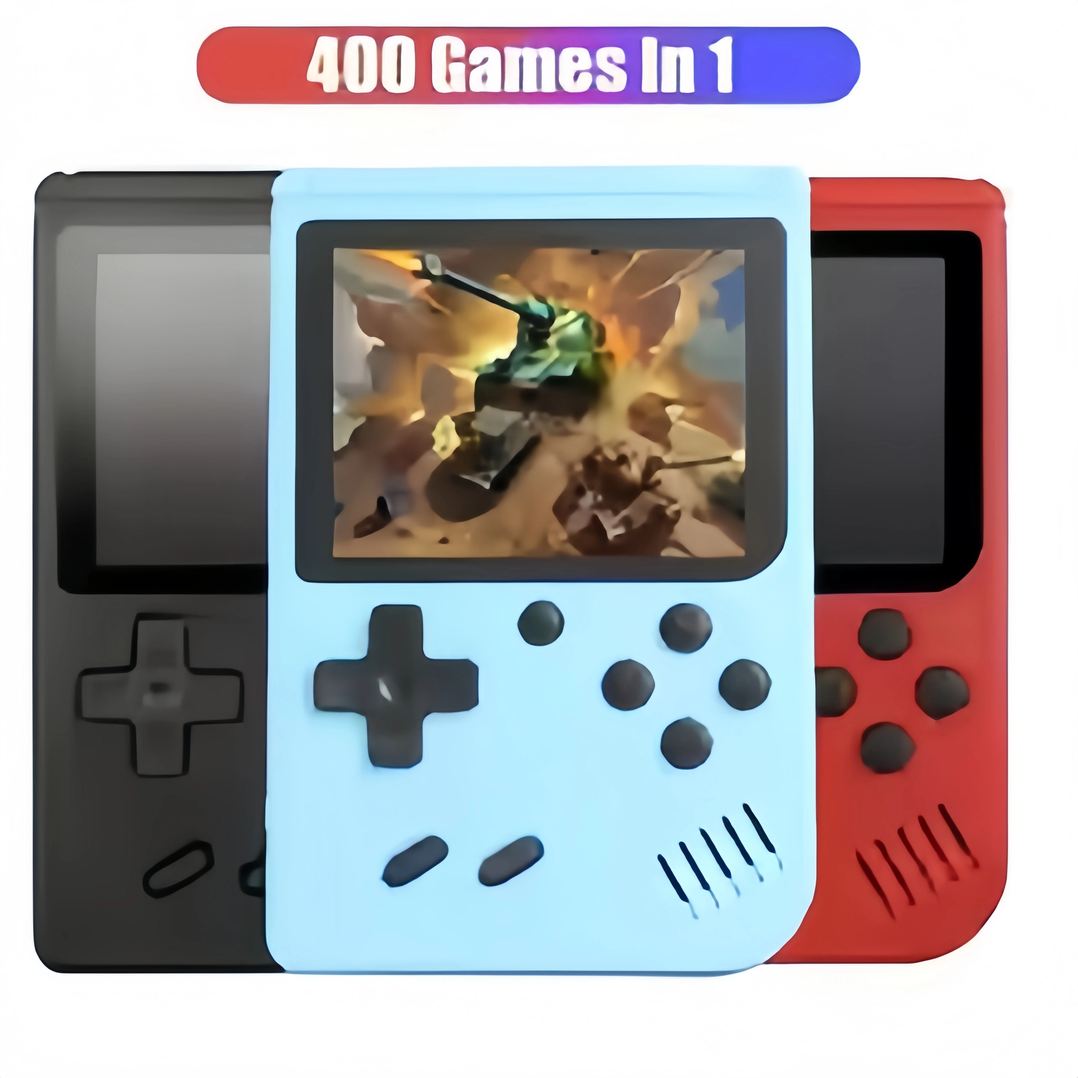 3.0 Inch Retro Game Console with 400 Built-in Games, Portable Handheld Mini Gaming Device, Christmas Gift for Kids & Adults photo 1