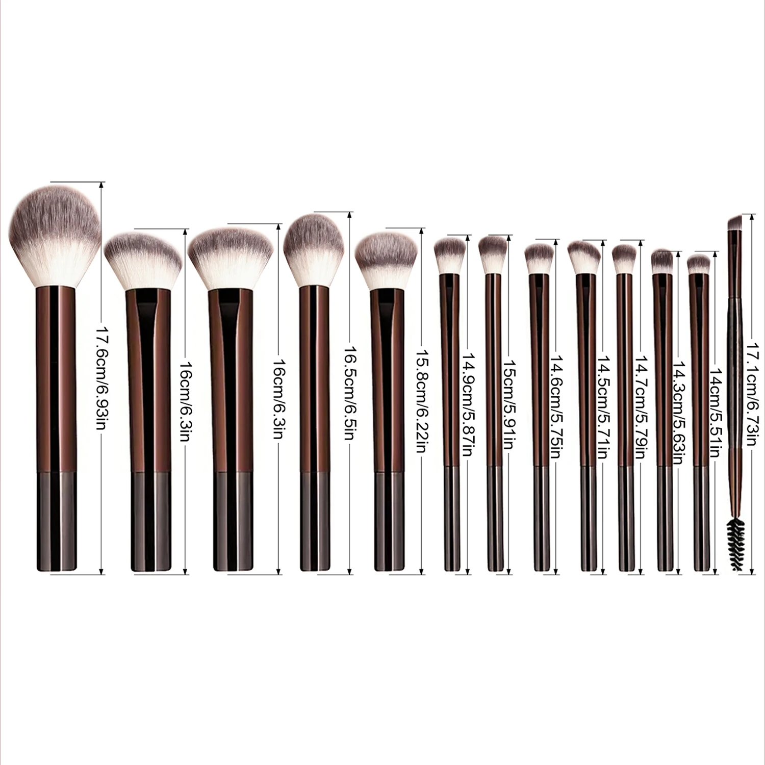 13PCS Makeup Brush Set Foundation Concealer Powder Eyeshadow Blush Brush Kabuki Blending Cosmetic Beauty Tool for Face photo 1